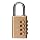 Master Lock 627D Brass Luggage Padlock, Set Your Own Combination, 1-3/16-Inch