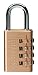 Master Lock 627D Brass Luggage Padlock, 1-3/16-Inch Set Your Own Combination