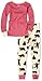 Little Blue House by Hatley Girls' Kids Pajama Set-Bears Barely Sleeping