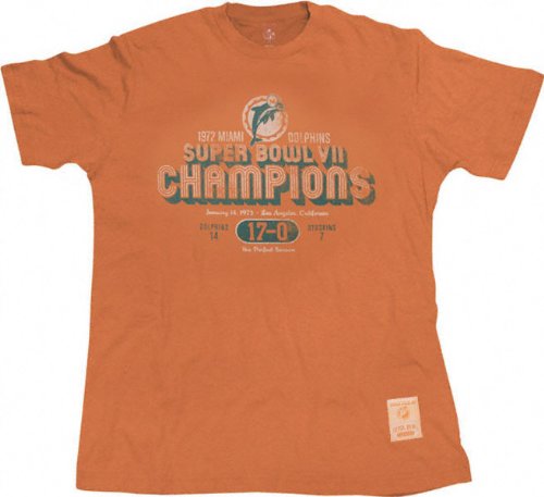 Buy Miami Dolphins Super Bowl VII Champion Commemorative Vintage T-Shirt
