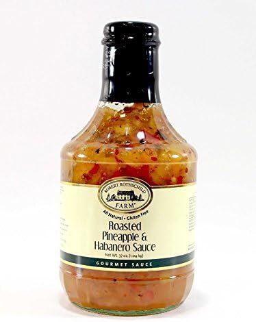 Organic Pineapple Coconut Mango Tequila Sauce Robert Rothschild Gourmet Caribbean with Sweet Citrus All Natural Gluten Free No High Fructose Corn Syrup Guaranteed Delicious for Fish Chicken Pork Shrimp Dip Meatballs Spreads by Robert Rothschild Gourmet