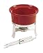 Chantal 3-Cup Ceramic Fun Fondue Set, Red