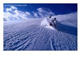 Skier Descending in Powder Snow, St. Anton Am Arlberg, Vorarlberg, Austria, Skiing Photographic Poster Print by Christian Aslund, 32x24