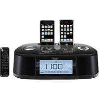 iLuv iMM183 Hi-Fi Dual Alarm Clock Radio with NOAA/S.A.M.E. Weather Hazard Alert (Black)