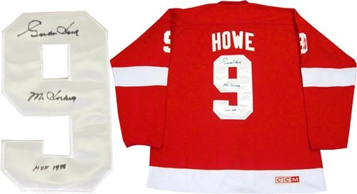 Gordie Howe ''Mr. Hockey & HOF 1972'' Autographed/Hand Signed Detroit Red Wings Jersey