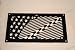 Dual Old Glory Universal Radiator Cover Black Image