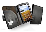 Tuff-Luv Traditional BookStyle Leather Case Cover for Samsung Galaxy Tab P1000 - Black