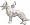 German Shepherd Charm, Sterling Silver