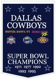 Dallas Cowboys 24' 'x36' ' Wool Dynasty Banner