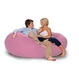 Jaxx Cocoon 6x1 Ft Foam Bean Bag - Microsuede Pink