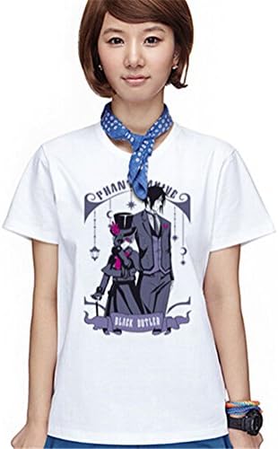 Unisex Cartoon Black Butler Anime Sebastian Ciel Tops T-Shirts Tops Tee
