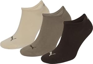 Puma Sneaker Socken 3Paar Unisex Invisible 251025 Gr. 43-46 choclate