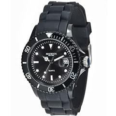 Madison New York Unisex-Armbanduhr Candy Time Analog Silikon schwarz U4167A2