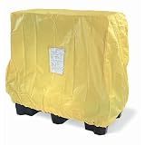 New Pig STR123 Vinyl Polyester Spill Pallet Tarp, 55" Length x 31" Width x 40" Height, 12 mil Thick, Yellow