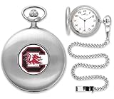 IMAGE OF South Carolina Gamecocks USC NCAA Silver Pocket Watch