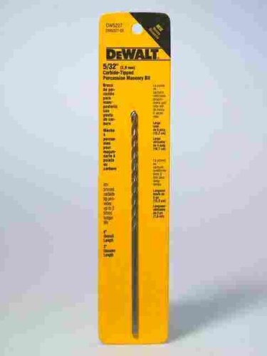 De Walt Carbide Tipped Premium Percussion Masonry Bits (DW5227)