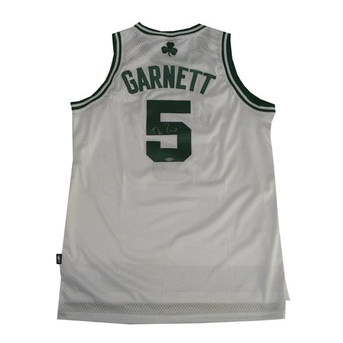 Kevin Garnett Autographed/Hand Signed White Boston Celtics Jersey