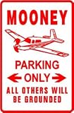 MOONEY PARKING ONLY pilot street sign