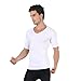 H:oter Mens Nylon Compression V-Neck T-shirt