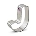 Ann Clark Letter J Cookie Cutter - 3 Inches - Tin Plated Steel