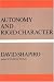 Book Autonomy And Rigid Character
