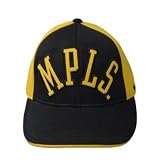 Nike NBA Minneapolis Lakers FlexFit Hat Cap - Black Yellow Size Medium