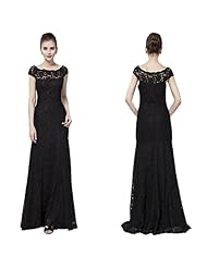 Lace Cocktail Bateau Neck Prom Dress  with a Brush/Sweep Train 