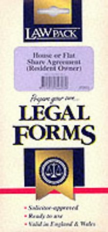 House or Flat Share Agreement: Resident Owner (Prepare Your Own Legal Forms)