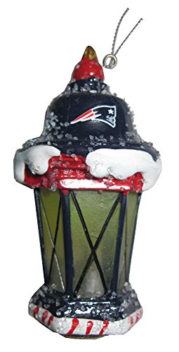 New England Patriots NFL Football LED Light Up Lantern Christmas Ornament New England Patriots NFL Football LED Light Up Lantern Christmas Ornament