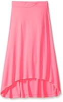 Dream Star Girls' Elastic Waist Hi-Low Hem Maxi Skirt