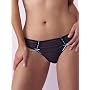 La Senza Girly & Gorgeous Ruched Ribbon Black/Aqua Thong