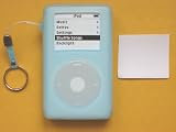 New iPod 4th (20GB/40GB/U2/Photo) Silicone Skin Case (SkyBlue) + Finger Strap + Screen Protector