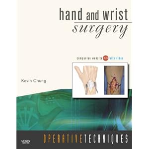 Click here to buy Operative Techniques: Hand and Wrist Surgery: Book, Website and DVD, 2-Volume Set by Kevin C. Chung MD MS.