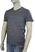 Quiksilver Men's Double Up MTI Slim Fit V-Neck T-Shirt Gray 112TILW1-SMH