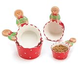 Set Of 4 Gingerbread Man Christmas/Holiday Measuring Cups