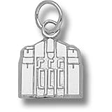 Central Michigan Chippewas Warriner Tower 3/8 Pendant (Silver)