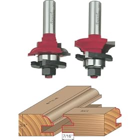Freud 99-263 1-11/16-Inch Matched Rail and Stile Bit Set with 3/4-Inch Carbide Height