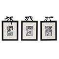 Set of 3 Live Laugh Love Frames - Black (4x6")