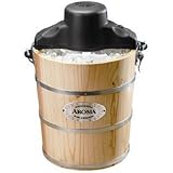 AromaAIC-206EM6-QuartWood-BarrelIce-CreamMaker,Black