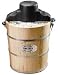 Kitchen & Housewares : Aroma AIC-206EM 6-Quart Wood-Barrel Ice-Cream Maker, Black