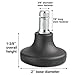 Master Caster Bell Glides, 100 lbs./Glide, Black, 5/Set