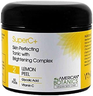 American Botanics Superc Skin Perfecting Brightening Skin Pads, 50 Count