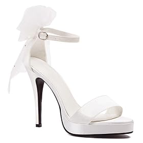 Buy 451-Bride Closed Back Sandal With Attached Veil High Heel Shoes by All Sexy Shoes