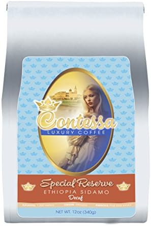 Contessa Coffee - Special Reserve DECAF Ethiopia SIDAMO, Whole Bean 12oz