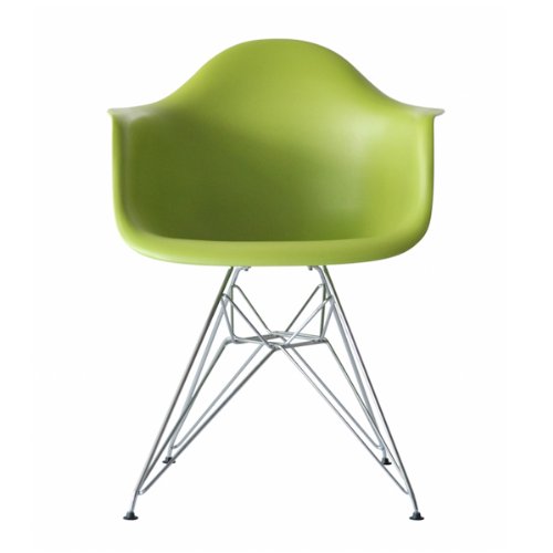 * Higher Quality * - Eames Eiffel DAR Lounge Dining Chair Green - Panton Era