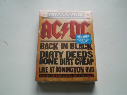 Ac/dc Sight and Sound Collection BOX SET Dvd+2cd (Live At Doninton DVD + Back in Black Cd + Dirty Deeds Done Dirt Cheap Cd)