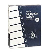 Avery 4021 Dot matrix printer white addressing labels, 3 x 15/16, 4 across, 20000/box