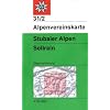 DAV Alpenvereinskarte 31/2 Stubaier Alpen Sellrain 1 : 25 000 Wegmarkierungen: Topographische Karte