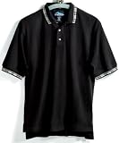 Pique Golf Shirt with Plaid Trim