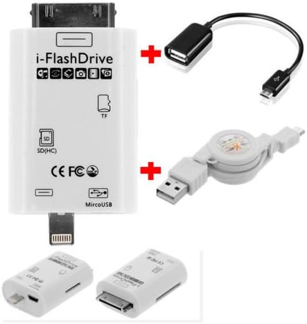 Realway i-FlashDrive Ideal for adding extra storage For iPhone4 4s 5 5C 5S + Micro OTG Cable